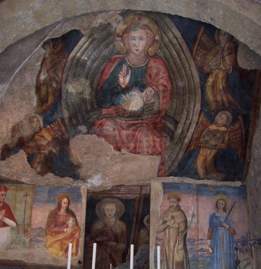 Eremo di S.M.Giacobbe affreschi altare