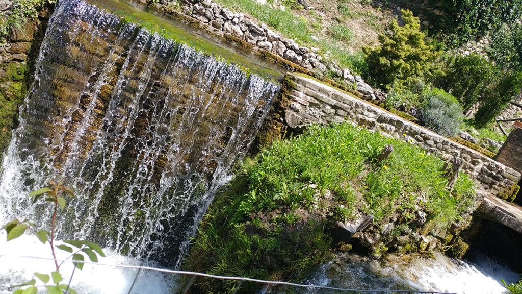 cascata d'acqua a Rasiglia