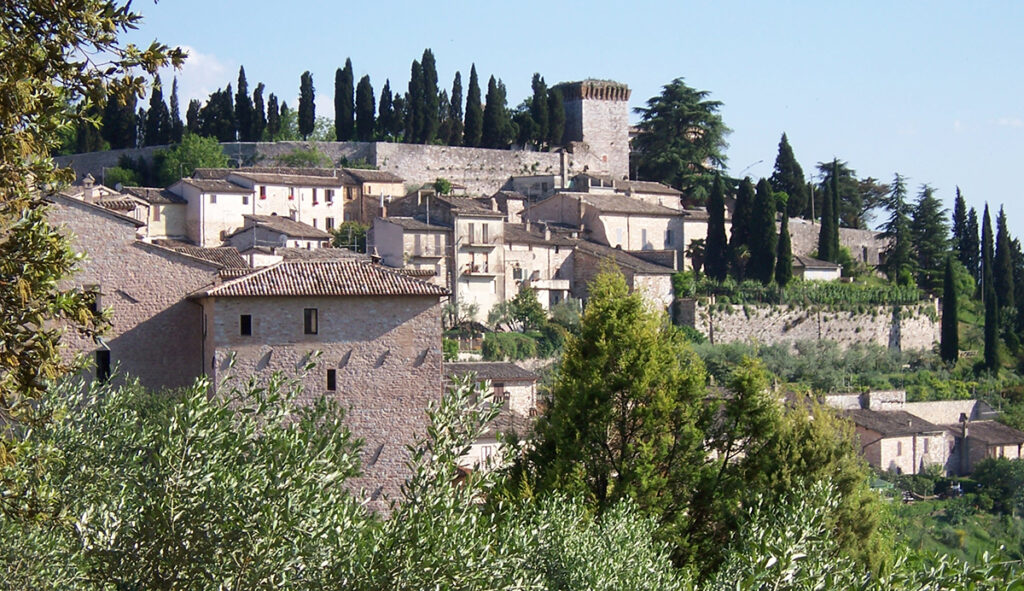 Spello mura esterne da nord